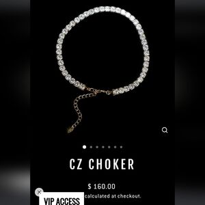 Lace by tanya gold chokers with rhinestones selling as a set and an anklet too